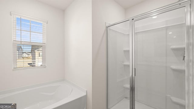 75 Poplar Blvd, Newnan, GA 30265 - bathroom with a shower stall and a bath