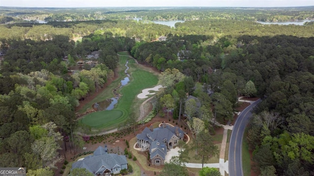 5010 Browns Ford Rd, Greensboro, GA 30642 - aerial view of property and surrounding area featuring a heavily wooded area and a nearby body of water
