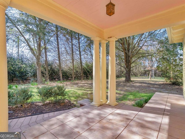 3021 Teamon Rd, Griffin, GA 30223 - view of patio / terrace with view of scattered trees