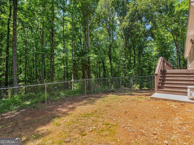 view of fenced backyard