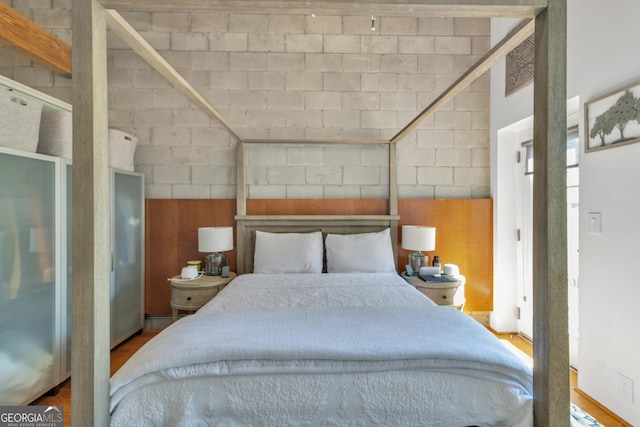 542 Ralph Mcgill Blvd Unit 7, Atlanta, GA 30312 - bedroom featuring wood finished floors