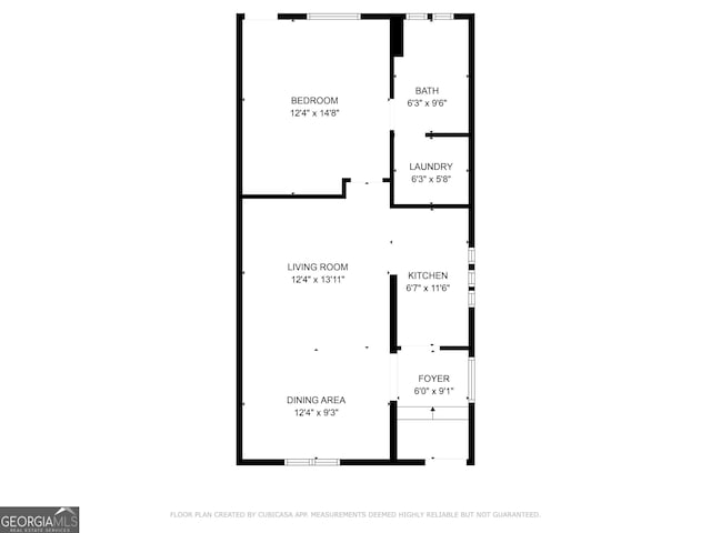 542 Ralph Mcgill Blvd Unit 7, Atlanta, GA 30312 - floor plan / room layout