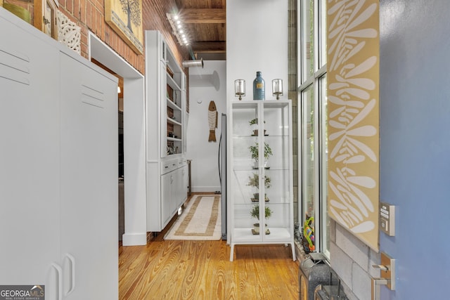 542 Ralph Mcgill Blvd Unit 7, Atlanta, GA 30312 - interior space featuring wood finished floors and wood ceiling