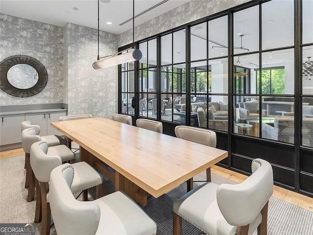 view of dining area