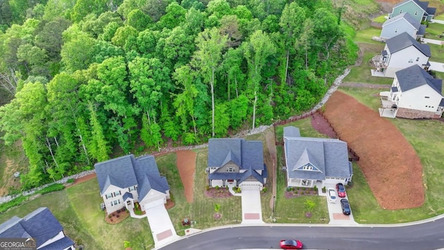 aerial perspective of suburban area