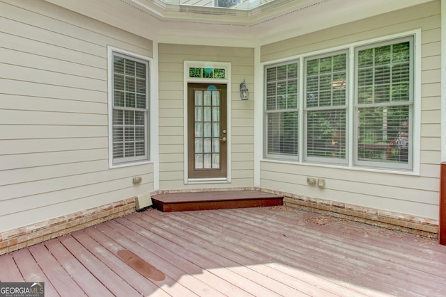 7520 Ledgewood Way, Suwanee, GA 30024 - view of wooden deck