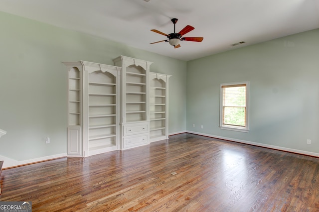 7520 Ledgewood Way, Suwanee, GA 30024 - empty room with a ceiling fan and wood finished floors