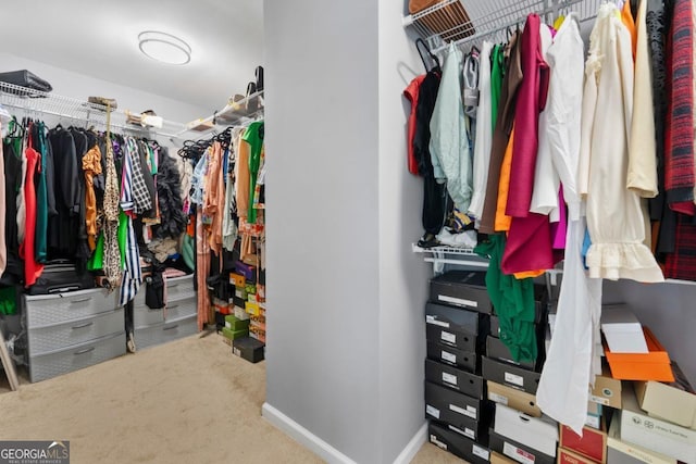 1892 Ivy View Walk, Loganville, GA 30052 - walk in closet featuring carpet floors