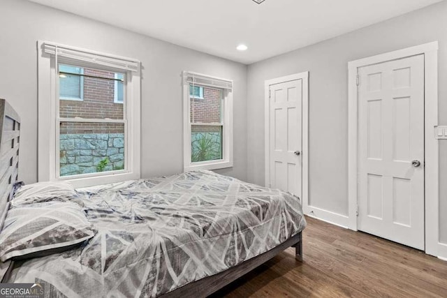 2025 Venetian Dr SW, Atlanta, GA 30311 - bedroom with wood finished floors, recessed lighting, and baseboards