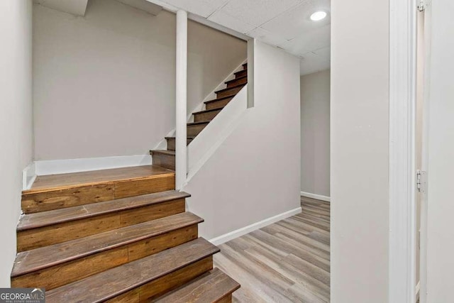 2025 Venetian Dr SW, Atlanta, GA 30311 - stairs with wood finished floors, baseboards, and recessed lighting