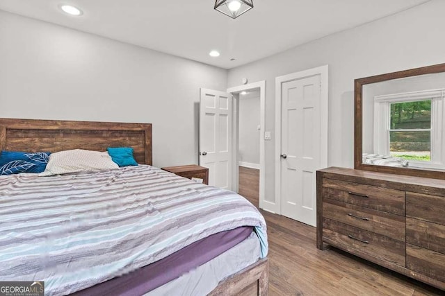 2025 Venetian Dr SW, Atlanta, GA 30311 - bedroom with wood finished floors and recessed lighting