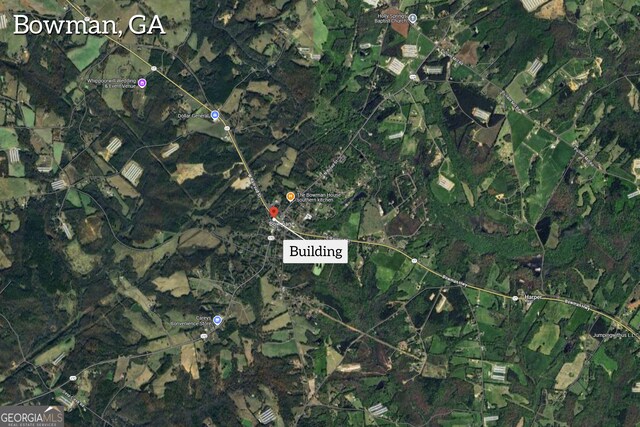 1 Public Sq, Bowman, GA 30624 - aerial overview of property's location
