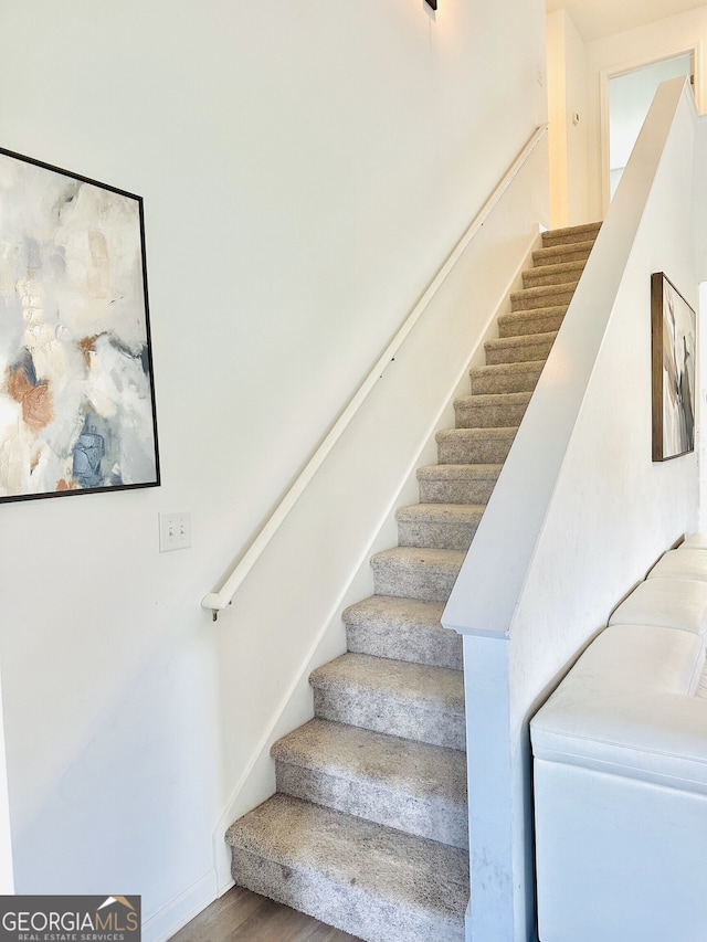 view of stairs