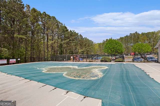 4535 Howell Farms Rd NW, Acworth, GA 30101 - view of pool featuring fence