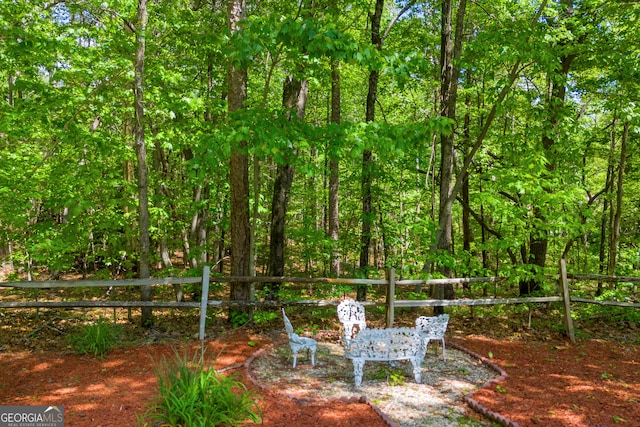 1886 Bend N Hickory Rd, Toccoa, GA 30577 - view of yard featuring fence