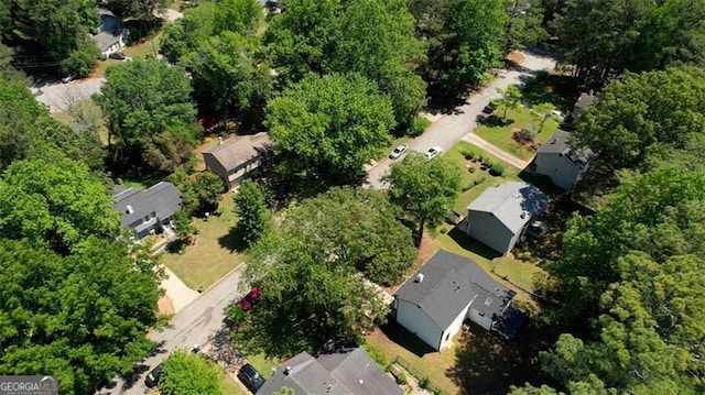 aerial view of property's location