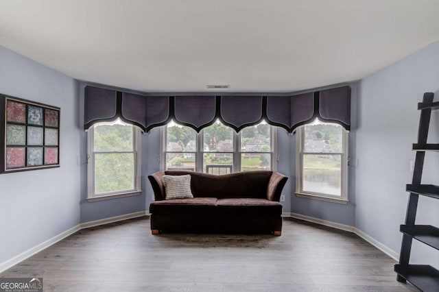 1608 Mulberry Lake Dr, Dacula, GA 30019 - sitting room featuring wood finished floors and baseboards