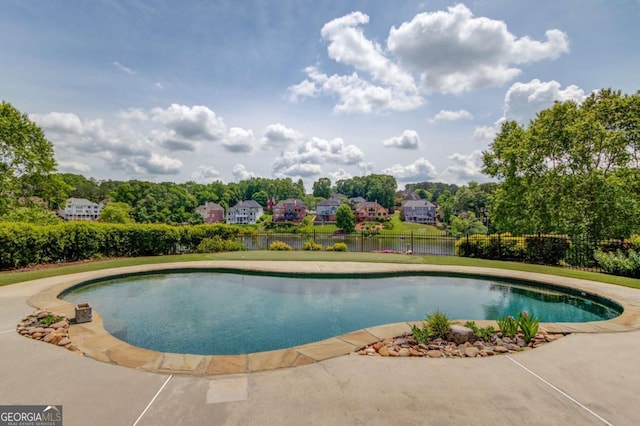 1608 Mulberry Lake Dr, Dacula, GA 30019 - view of pool with fence and a patio area
