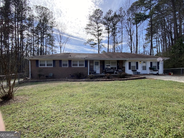 219 Briarwood Dr, Dallas, GA 30132 - ranch-style home with covered porch