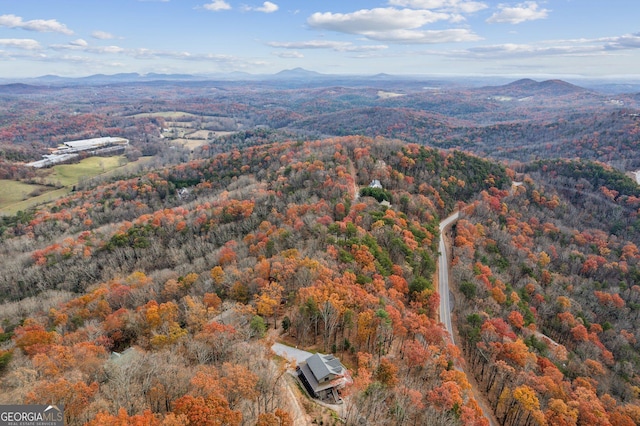 105 Yonah Vw, Dahlonega, GA 30533 - aerial view of a heavily wooded area and mountains