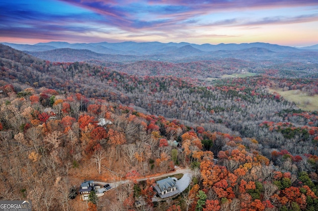 105 Yonah Vw, Dahlonega, GA 30533 - bird's eye view of a forest and a mountain backdrop