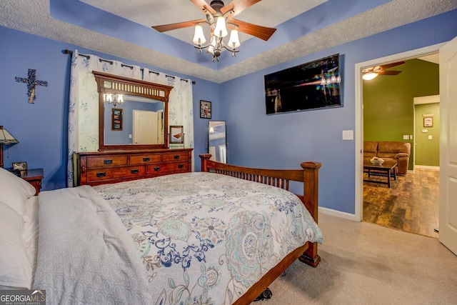 bedroom featuring carpet flooring and baseboards