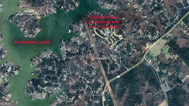aerial overview of property's location
