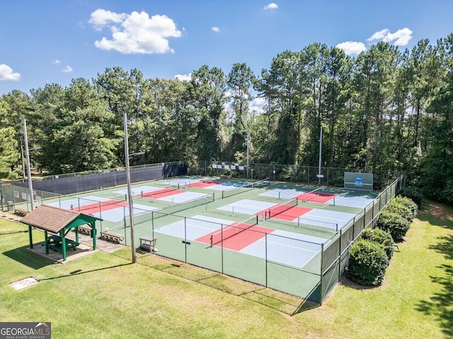 view of tennis court