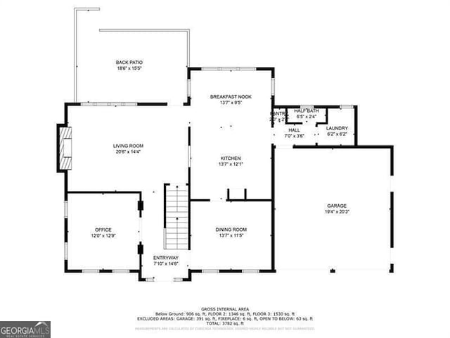 5652 Harbormist Dr, Powder Springs, GA 30127 - property floor plan