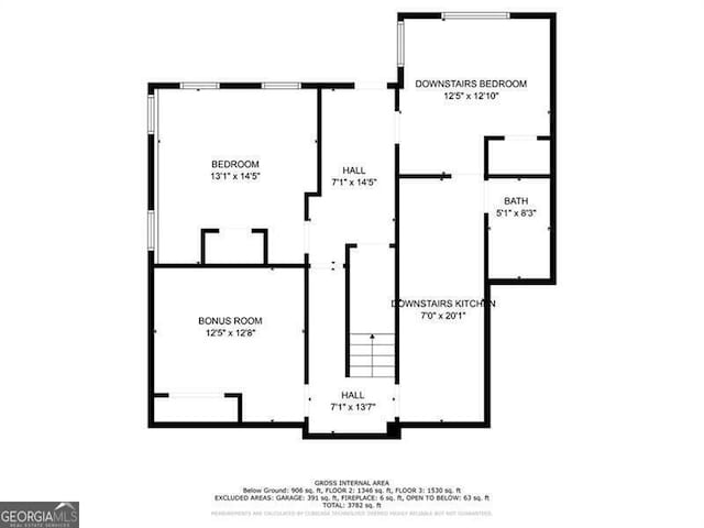 5652 Harbormist Dr, Powder Springs, GA 30127 - property floor plan