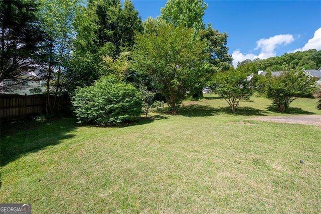 view of yard