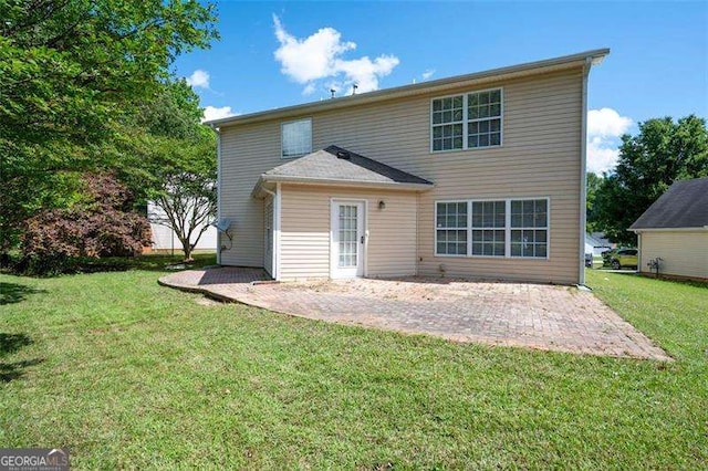 45 Waterloo Ct, Hiram, GA 30141 - rear view of house featuring a patio and a yard