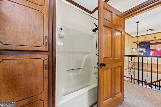 1627 Leguin Mill Rd, Locust Grove, GA 30248 - bathroom with washtub / shower combination