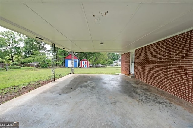 629 Birchwood Rd, Marietta, GA 30060 - view of patio / terrace with a carport