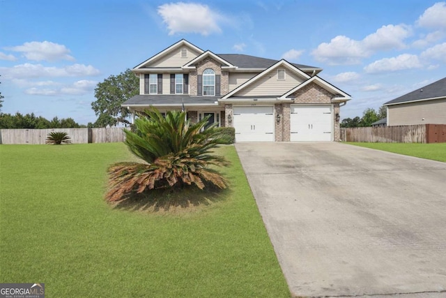 309 Nashview Trl, Allenhurst, GA 31301 - view of front of home with concrete driveway, brick siding, and a garage