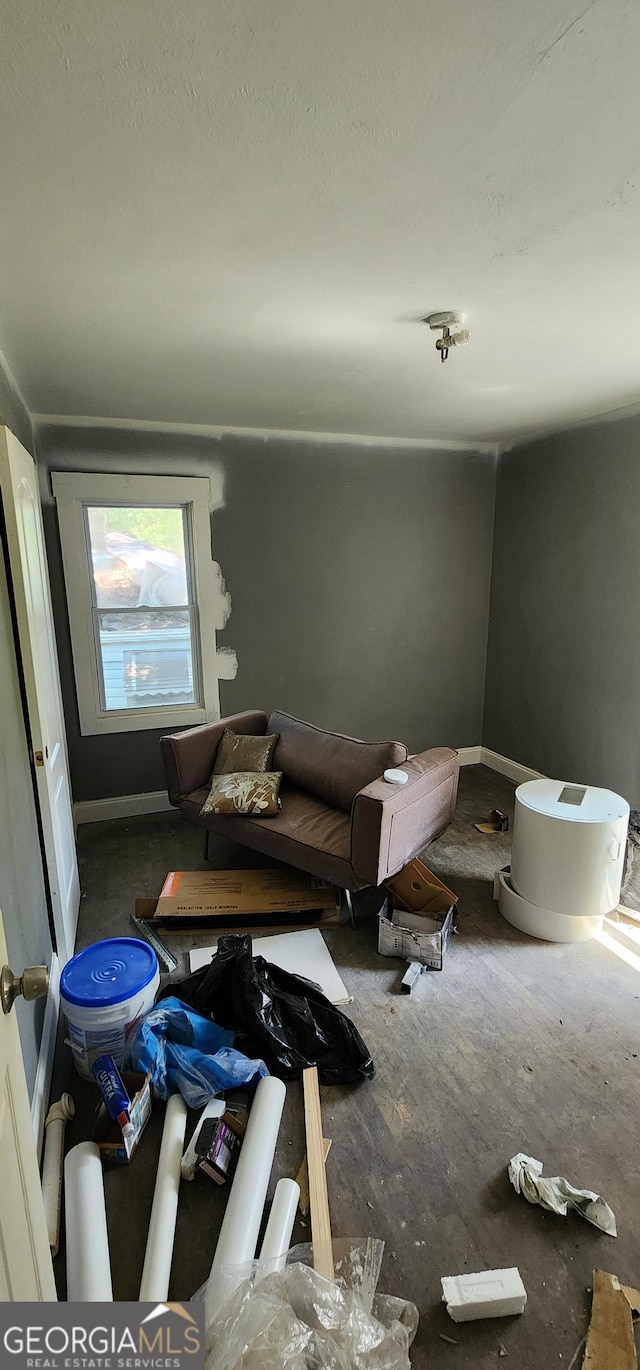 living room with baseboards
