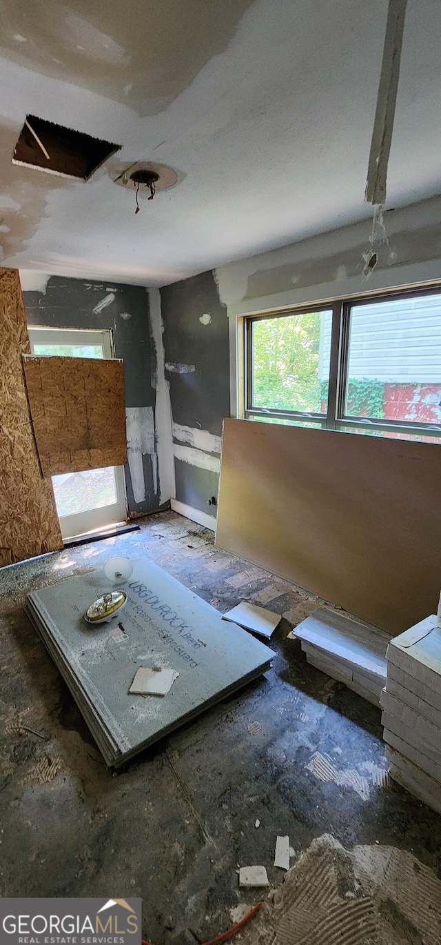 view of unfurnished living room