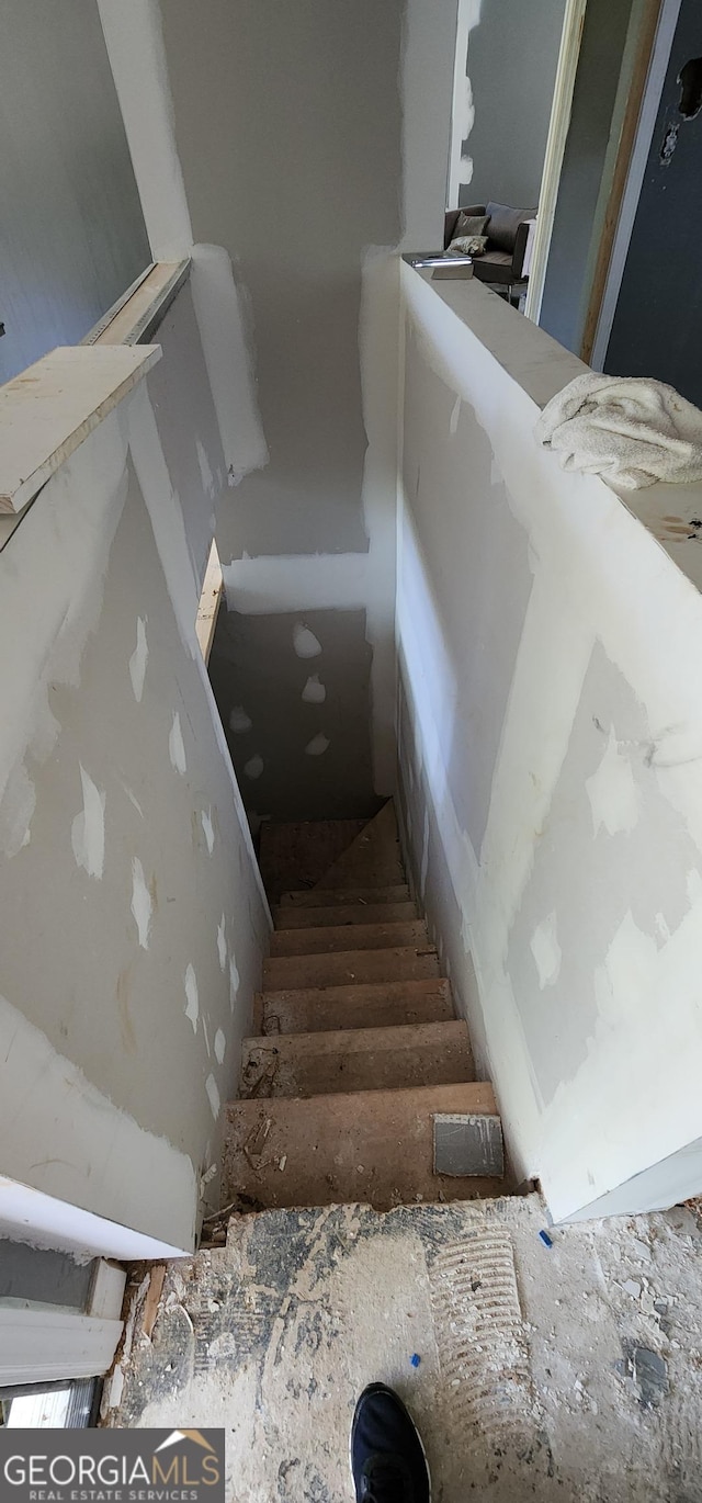 view of stairs