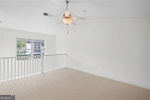 221 Semel Cir NW Unit 273, Atlanta, GA 30309 - unfurnished room featuring lofted ceiling, carpet flooring, ceiling fan, and baseboards