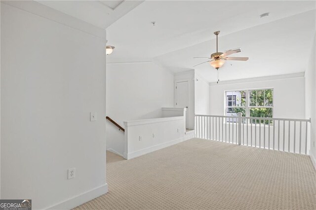 221 Semel Cir NW Unit 273, Atlanta, GA 30309 - bonus room featuring carpet flooring, vaulted ceiling, baseboards, and a ceiling fan