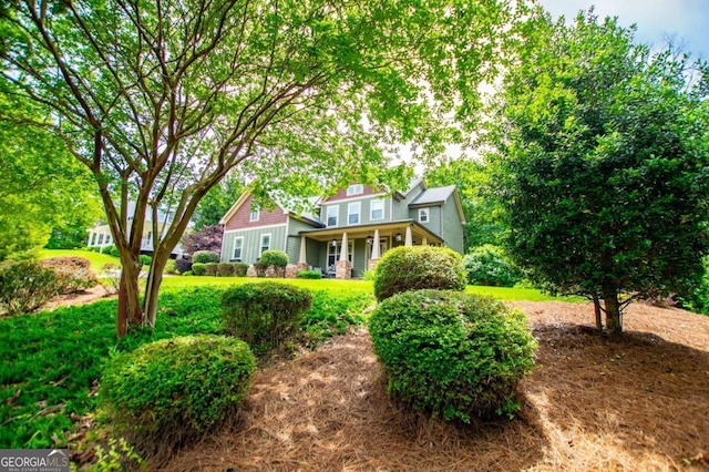 craftsman house with a porch