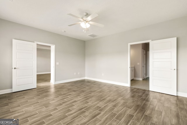 125 The Villas Way, Kingsland, GA 31548 - unfurnished room featuring ceiling fan and wood finished floors
