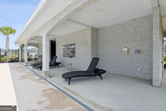 125 The Villas Way, Kingsland, GA 31548 - view of patio / terrace featuring fence