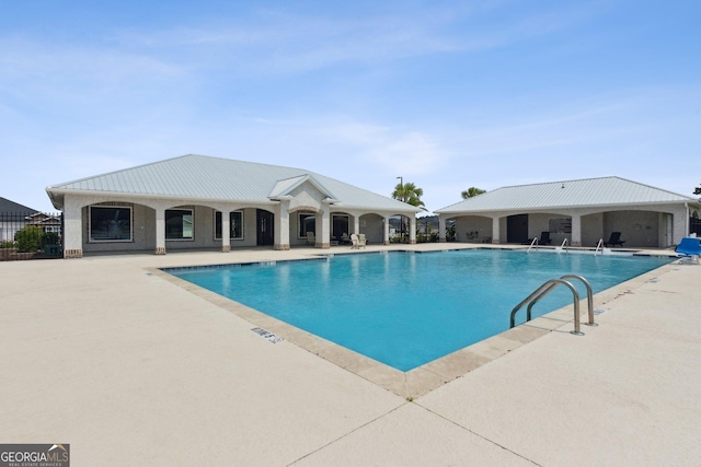 125 The Villas Way, Kingsland, GA 31548 - community pool featuring a patio