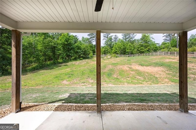 47 Whitley Ct, Dallas, GA 30157 - view of patio / terrace featuring view of scattered trees