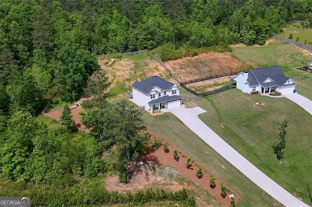 47 Whitley Ct, Dallas, GA 30157 - view from above of property with a forest