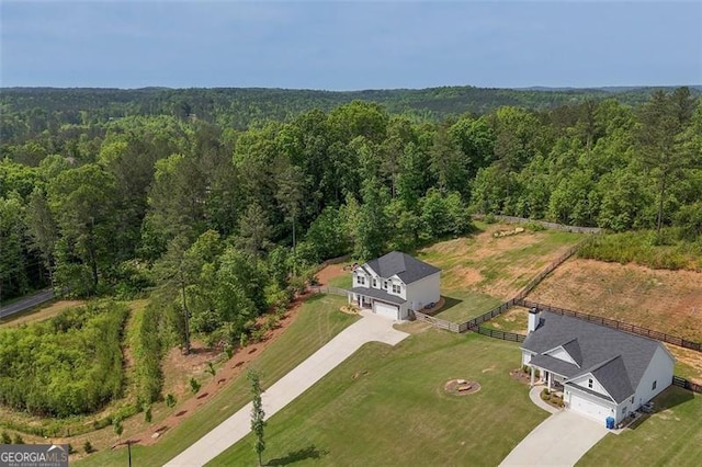 47 Whitley Ct, Dallas, GA 30157 - view of subject property with a heavily wooded area
