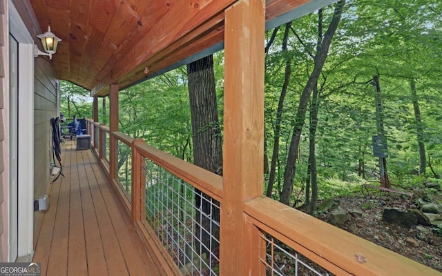 315 Call Wright Rd, Ellijay, GA 30540 - view of wooden terrace