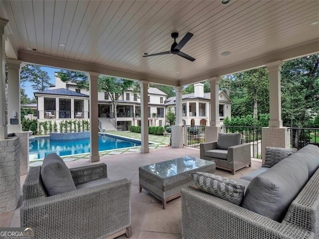 3625 Tuxedo Rd NW, Atlanta, GA 30305 - view of patio with outdoor lounge area