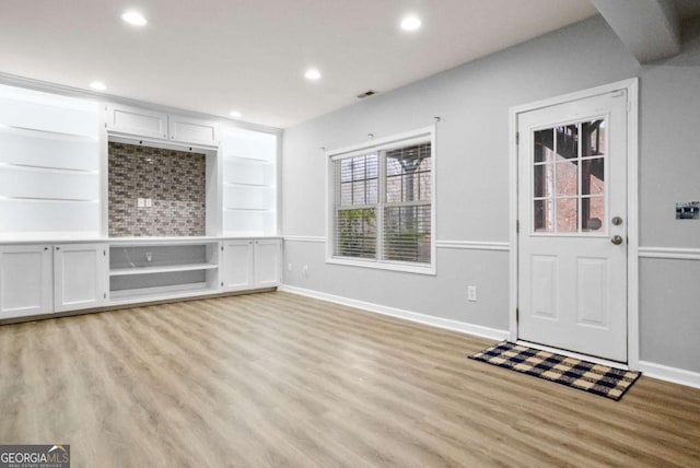 456 Crestmont Ln, Canton, GA 30114 - entryway with light wood-style floors and recessed lighting